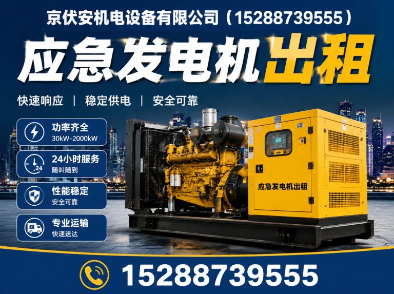 陵水应急发电机出租展示图